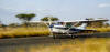 A Cessna 182 landing at Samburu