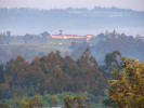 Kenyan highland in morning fog, looking west towards the edge of the Rift valley